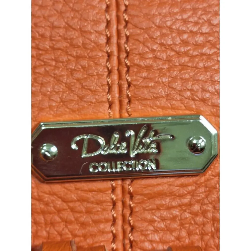 Dolce Vita Collection Womens Western Red Leather Backpack Bucket Purse W/Fringes